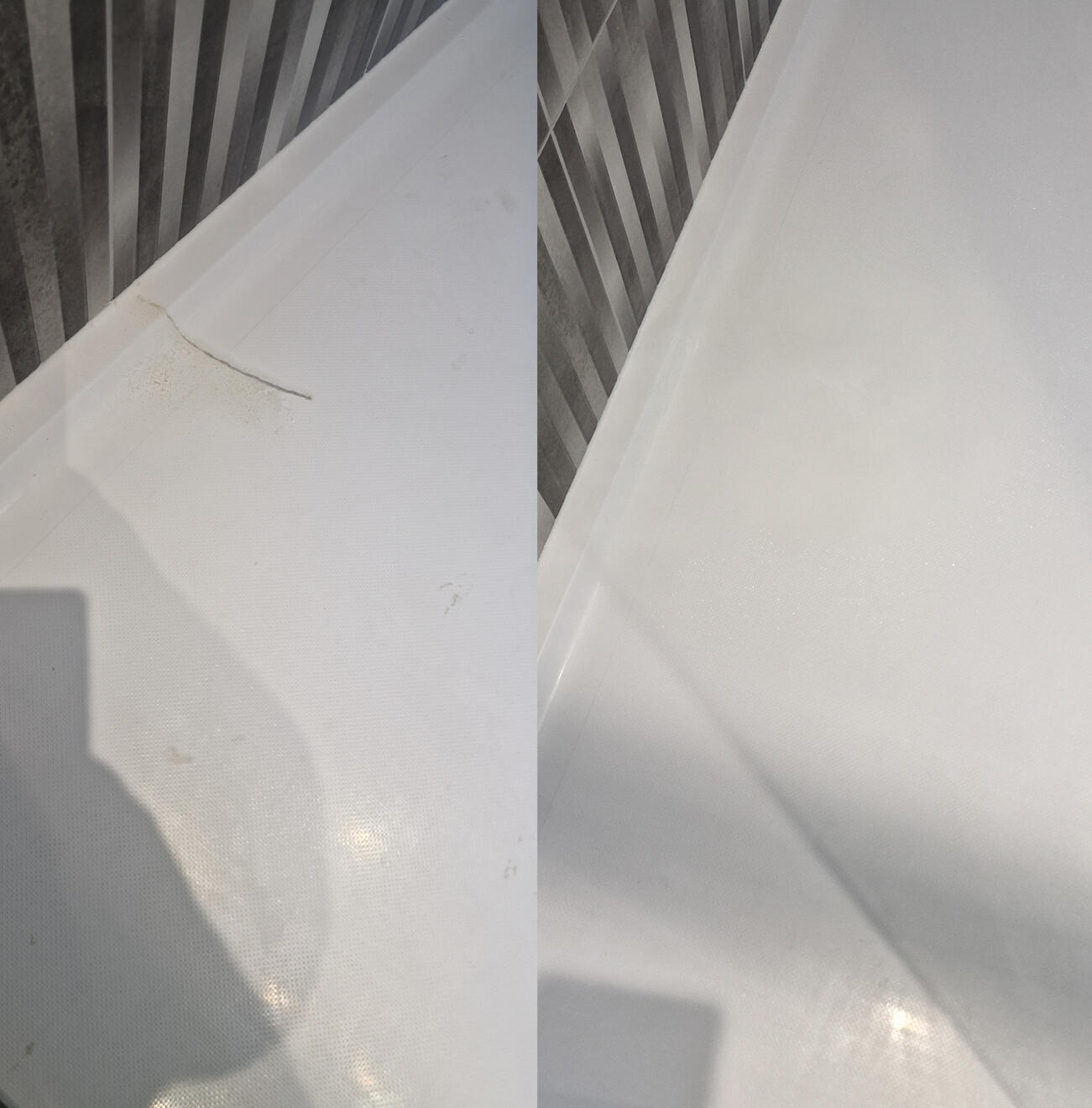 Reinforced shower tray crack repair in Weston-super-Mare